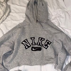 nike vintage cropped hoodie unisex